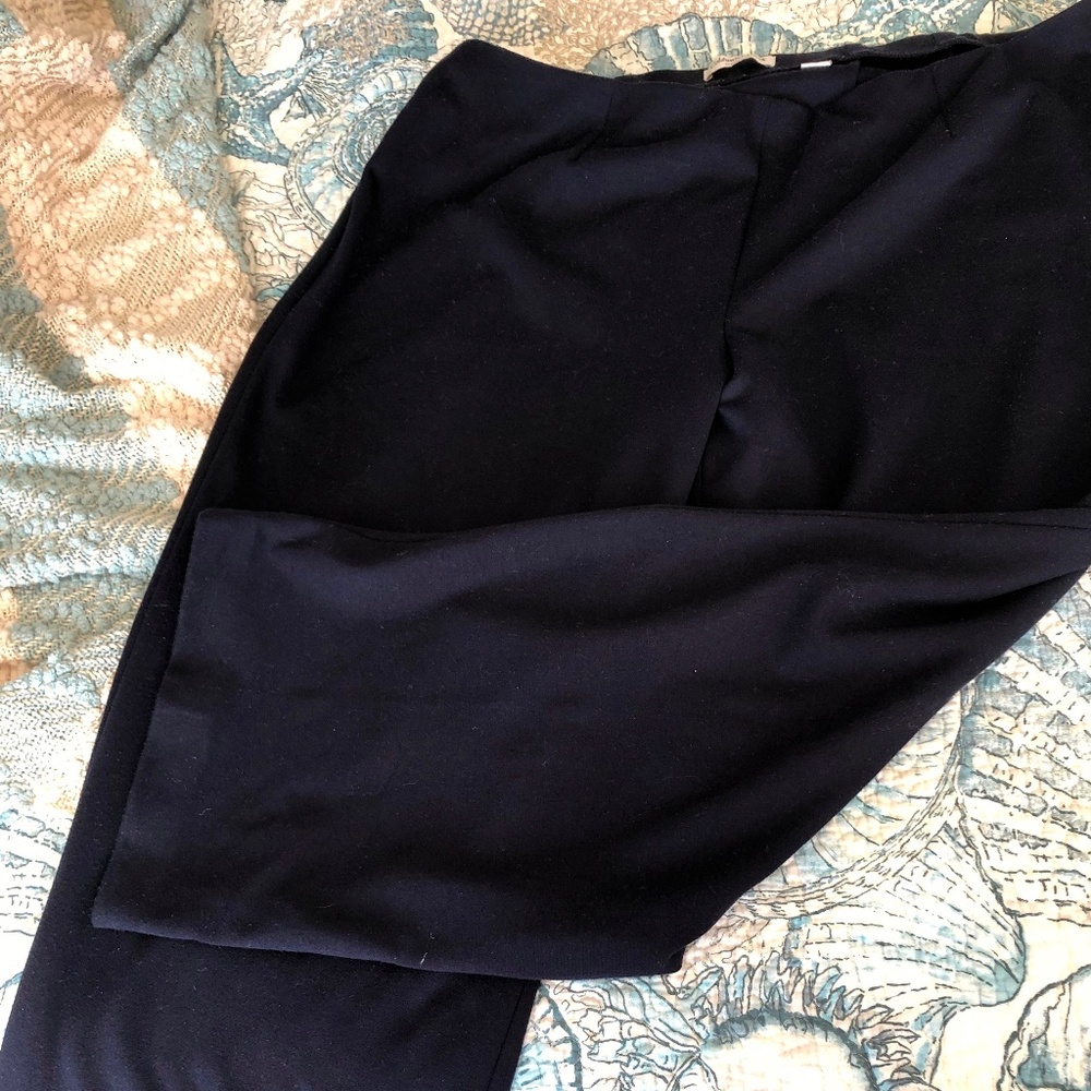 Navy Coldwater Creek perfect ponte slacks